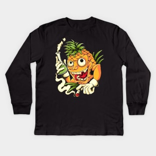 Golden Delight: Pineapple Harvest Kids Long Sleeve T-Shirt